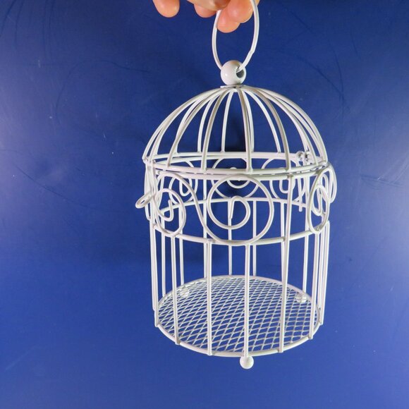 Mini Metal Bird Cage (easy open) 7" tall - Picture 1 of 4